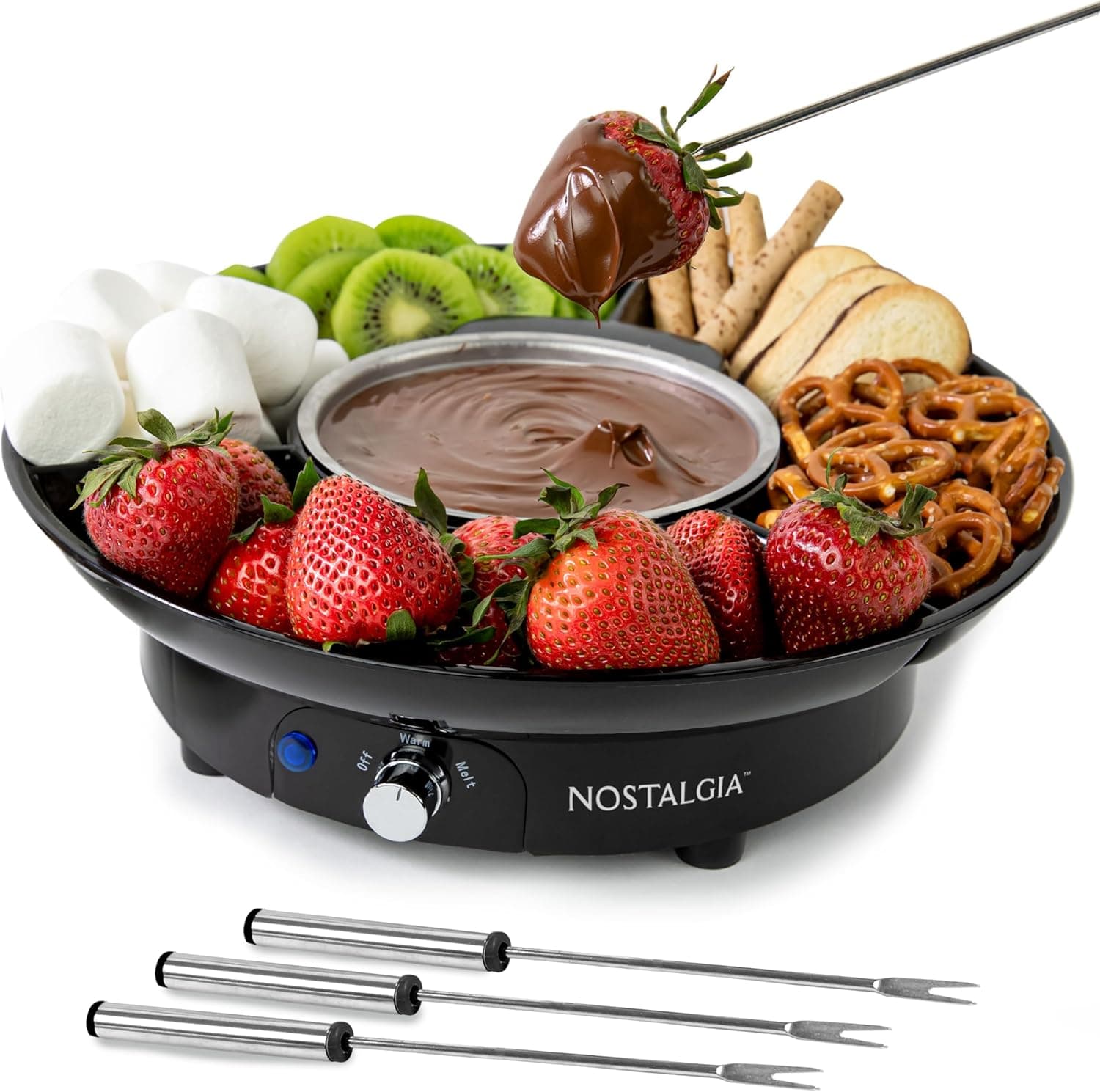 Nostalgia 10-Ounce Electric Fondue Party Set