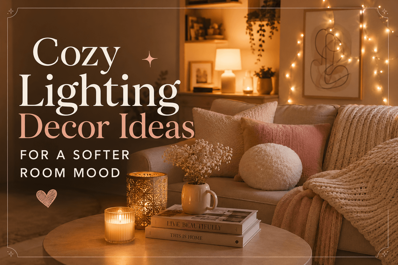 Cozy Lighting Decor Ideas for a Softer Room Mood