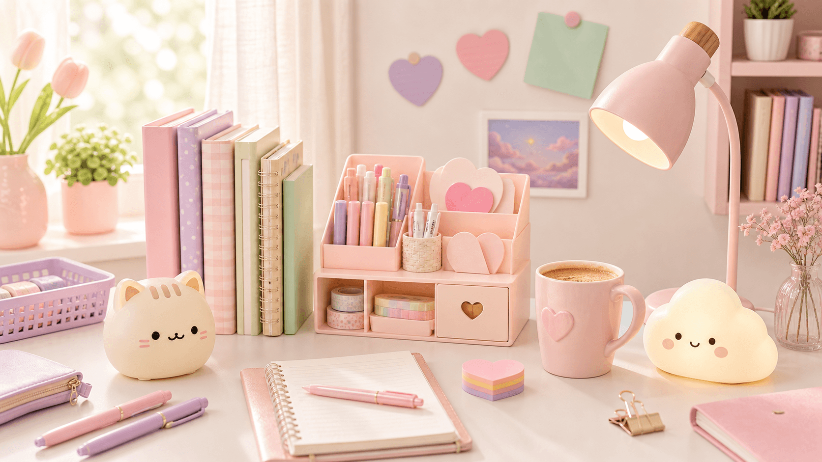 Kawaii Desk Decor Ideas to Make Your Workday Feel Softer