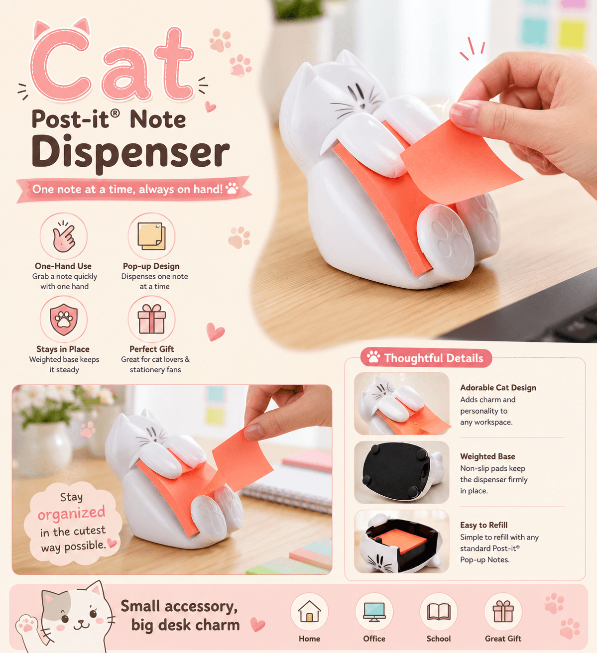 Post-it Cat Note Dispenser